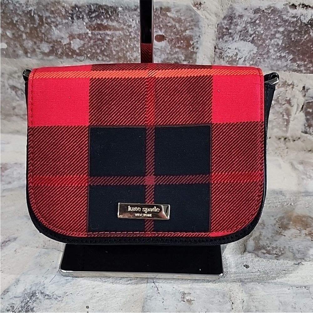 KATE SPADE NEWBURY LANE CARSON PLAID CROSSBODY - Picture 2 of 6